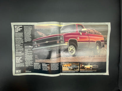1984 Chevy Full-Sized Pickups Dealership Brochure, 1984 Chevy Pickups Sales Brochure, 1984 Chevy Silverado Pickups Brochure, Chevy Silverado