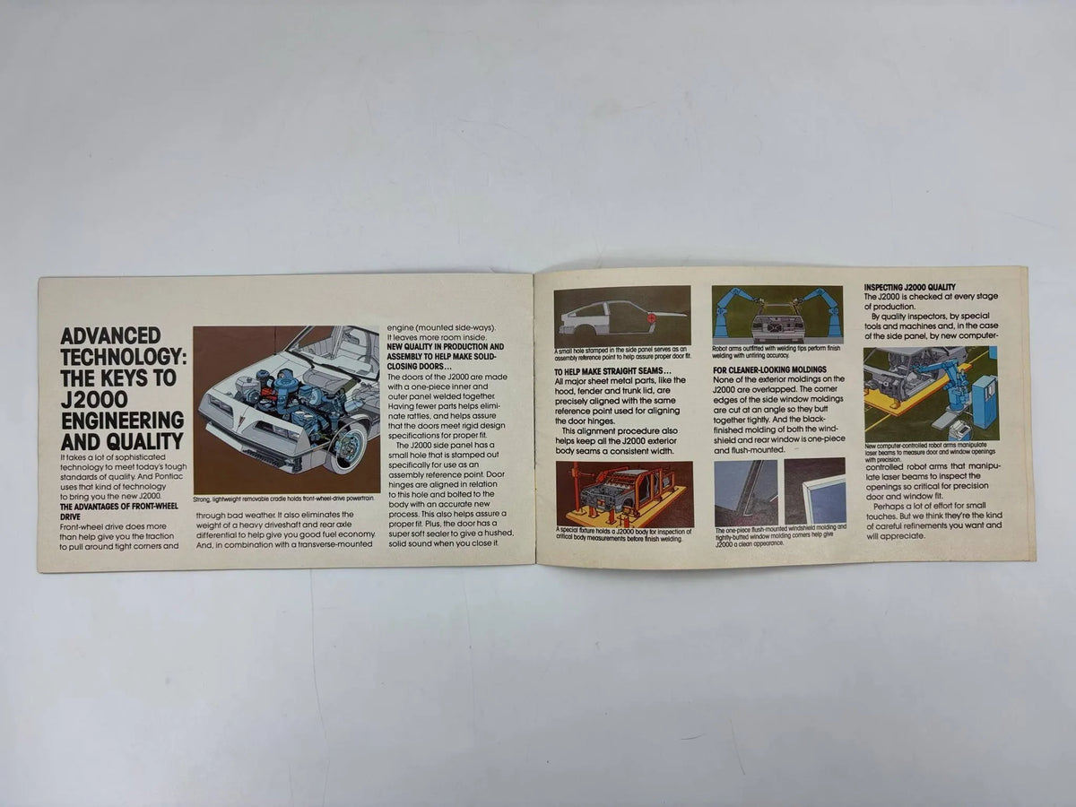 1982 Pontiac J2000 Brochure, Pontiac 1982 J2000 Sales Brochure, J2000 Hatchback Brochure, 1982 Pontiac J2000 Coupe Brochure. J2000 Wagon