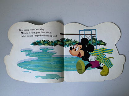 Vintage Walt Disneys Mickey Mouse Book, a Golden Super Shape Book, 1965 The Walt Disney Company, Mickey Mouse Book, Disney Book, kids book