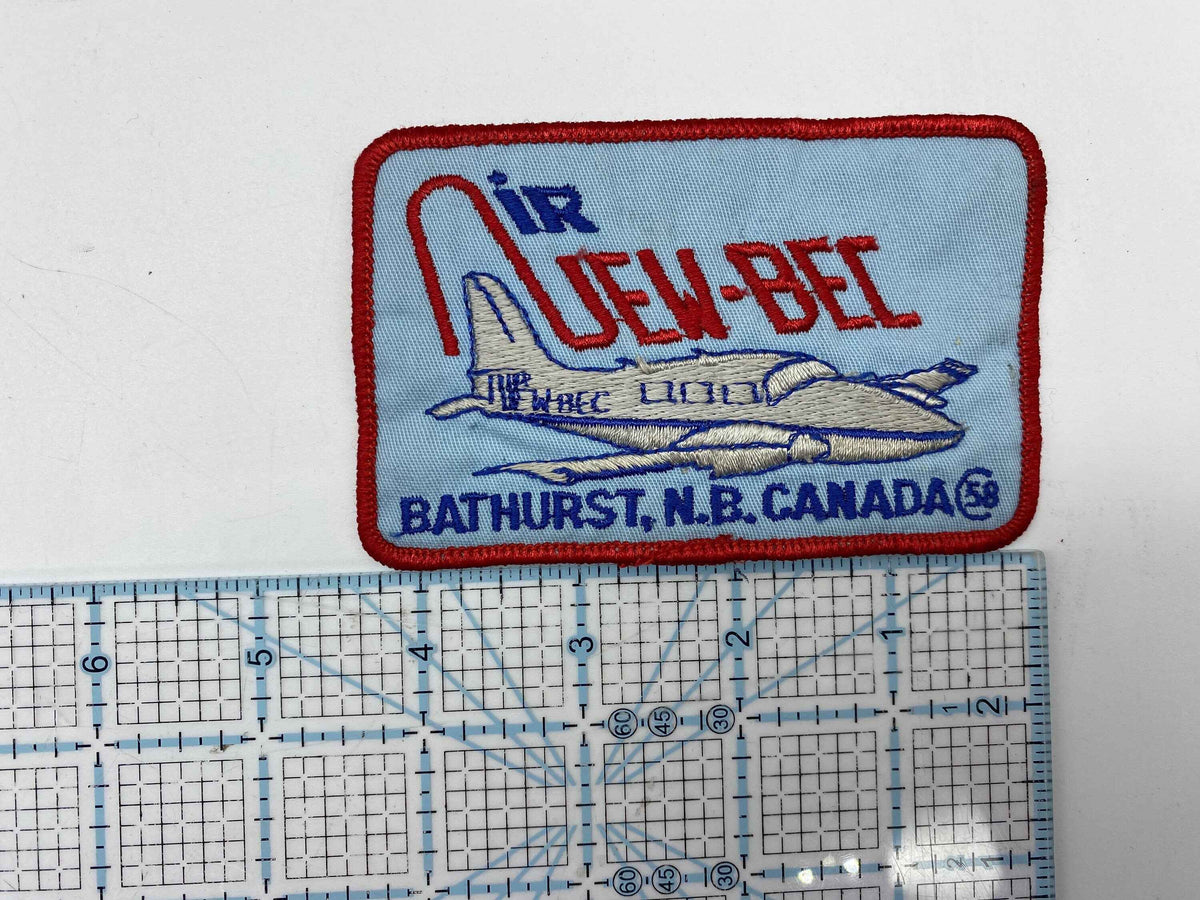 Air NEW BEC Bathurst NB Canada set 0f 3 Patches, Defunct Air New-Bec Bathurst Patch, Airline Patch, Vintage Air New-Bec Patch, Bathurst NB