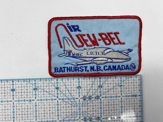 Air NEW BEC Bathurst NB Canada set 0f 3 Patches, Defunct Air New-Bec Bathurst Patch, Airline Patch, Vintage Air New-Bec Patch, Bathurst NB