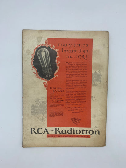 Vintage Radio News for December 1926 Vol.8 No.6, Christmas 1926 Radio News Magazine, Radio’s Greatest Magazine, Vintage 1926 Radio Magazine