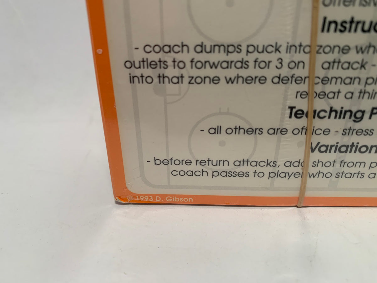 Vintage Hockey Cards, 1993 D. Gibson Hockey Coaching Index Cards New In Package, Rare Hockey Strategy Index Cards, Vintage Hockey Skill Card