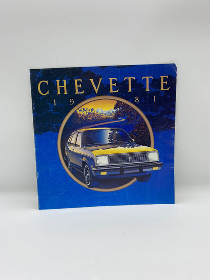 The 1981 Chevette Brochure, Vintage 1981 Chevette Dealership Brochure, Chevette Scooter Hatchback Coupe Brochure 1981, 1981 Chevy Chevette