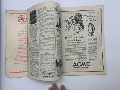 Vintage Radio News for December 1926 Vol.8 No.6, Christmas 1926 Radio News Magazine, Radio’s Greatest Magazine, Vintage 1926 Radio Magazine
