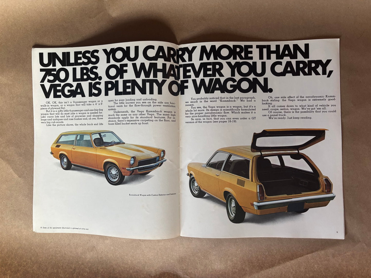 Chevy’s New Little Car is Open For Business 1971 Vega Brochure,General Motors Dealership Brochure, 1971 Chevy Vega Dealership Sales Brochure