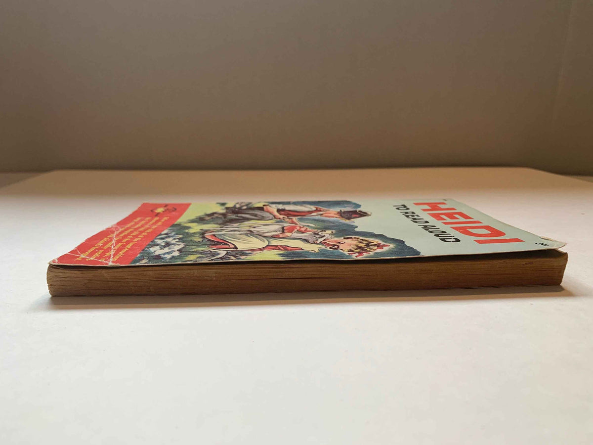 Vintage Heidi, Heidi Wonder Read Aloud Books, 1961 Heidi Wonder Book, Adapted and abridged for young readers, Heidi Book, 1961 Heidi Book