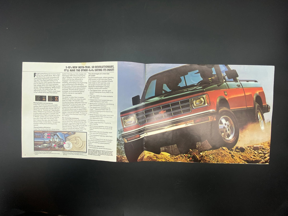 1983 Chevy S-10 Pickups Dealership Brochure, 1983 Chevy S-10 Pickups Sales Brochure, 1983 Chevy Truck 4x4 Extended Cab Brochure, Chevy Truck