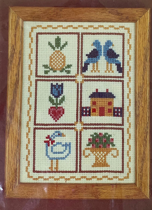 Patchwork Sampler Counted Cross Stitch Kit No. 1918, Nicole Creations 1986, Patchwork Sampler, Cross Stitch Sampler, Needlepoint Patterns