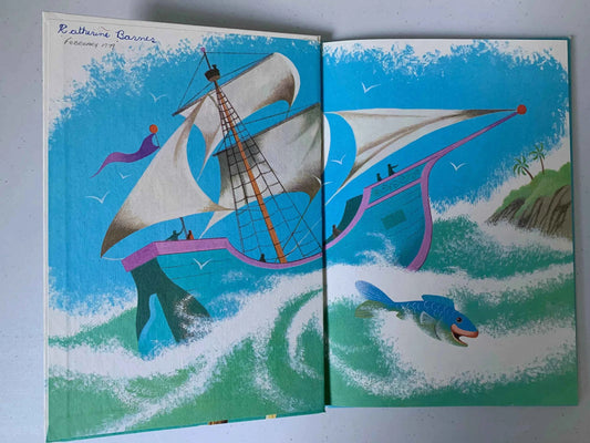 Vintage Walt Disney Sindbad the Sailor, 1978 Disney’s Wonderful World of Reading, Sindbad the Sailor, Walt Disney Productions, Mickey Mouse