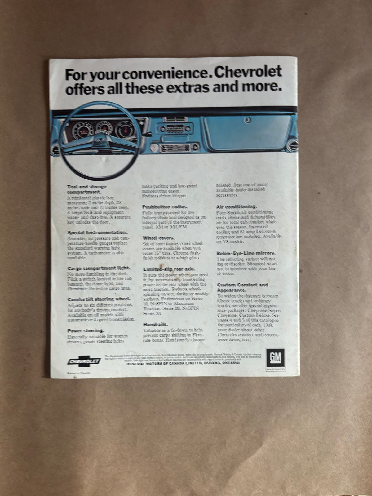 1972 Chevrolet Trucks Brochure, 1972 El Camino Brochure, Chevy Blazer Brochure, 1972 Chevrolet Suburban Brochure, 1972 Chevrolet Cheyenne