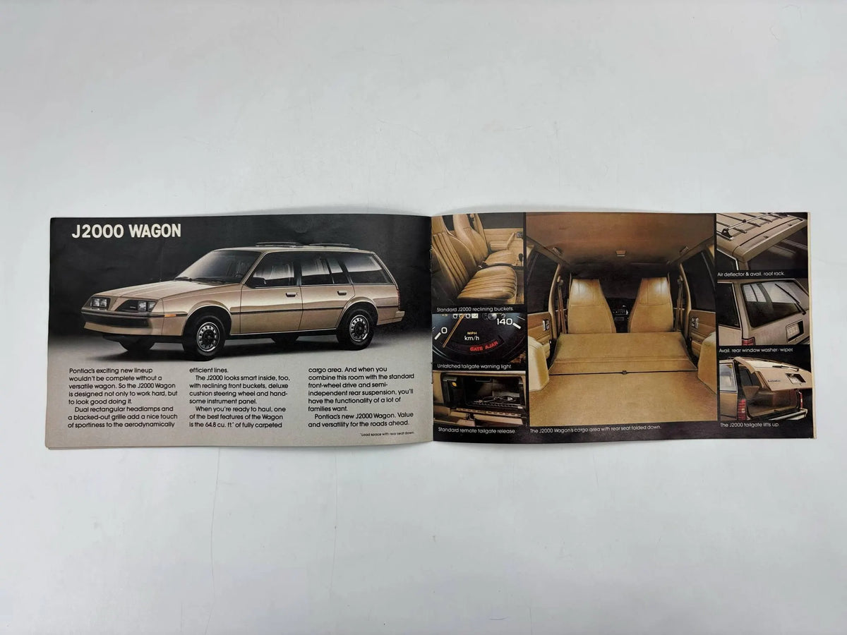 1982 Pontiac J2000 Brochure, Pontiac 1982 J2000 Sales Brochure, J2000 Hatchback Brochure, 1982 Pontiac J2000 Coupe Brochure. J2000 Wagon