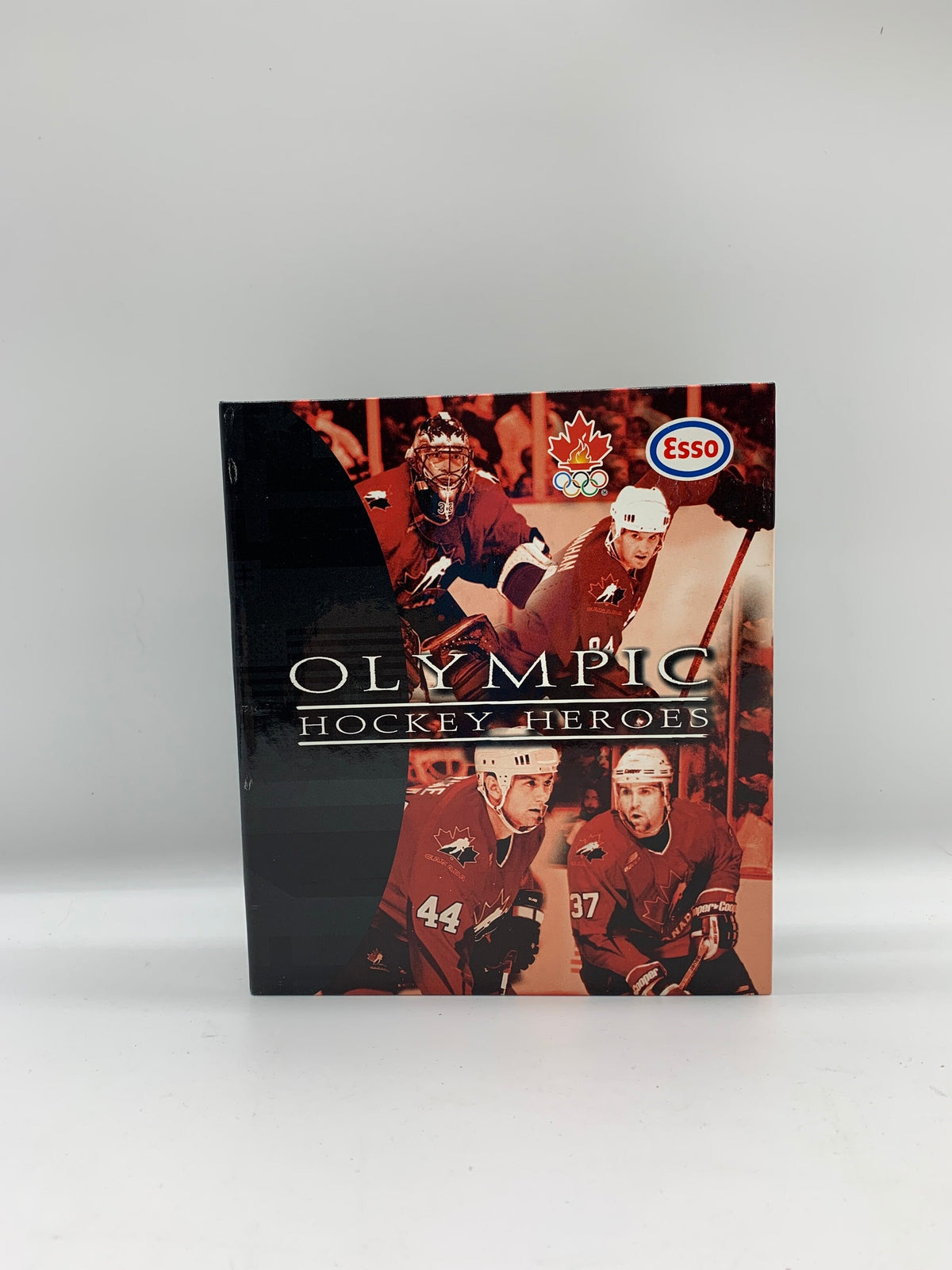 Vintage 1998 Olympic Hockey Heroes Binder, 1998 Nagano Olympic Winter Games Hockey, Esso 1998 Olympic Hockey Heroes Binder, 1998 CDN Hockey