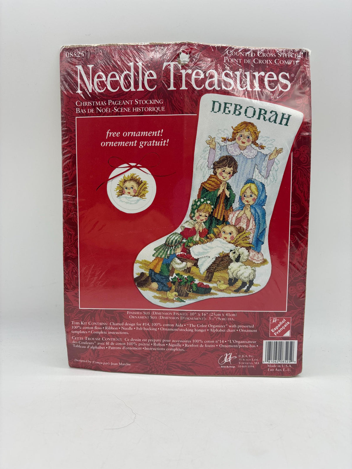 Needle Treasures Counted Cross Stitch Christmas Pageant Stocking, Sealed Needle Treasures 8525 Christmas Pageant Stocking Sealed Kit, Xmas