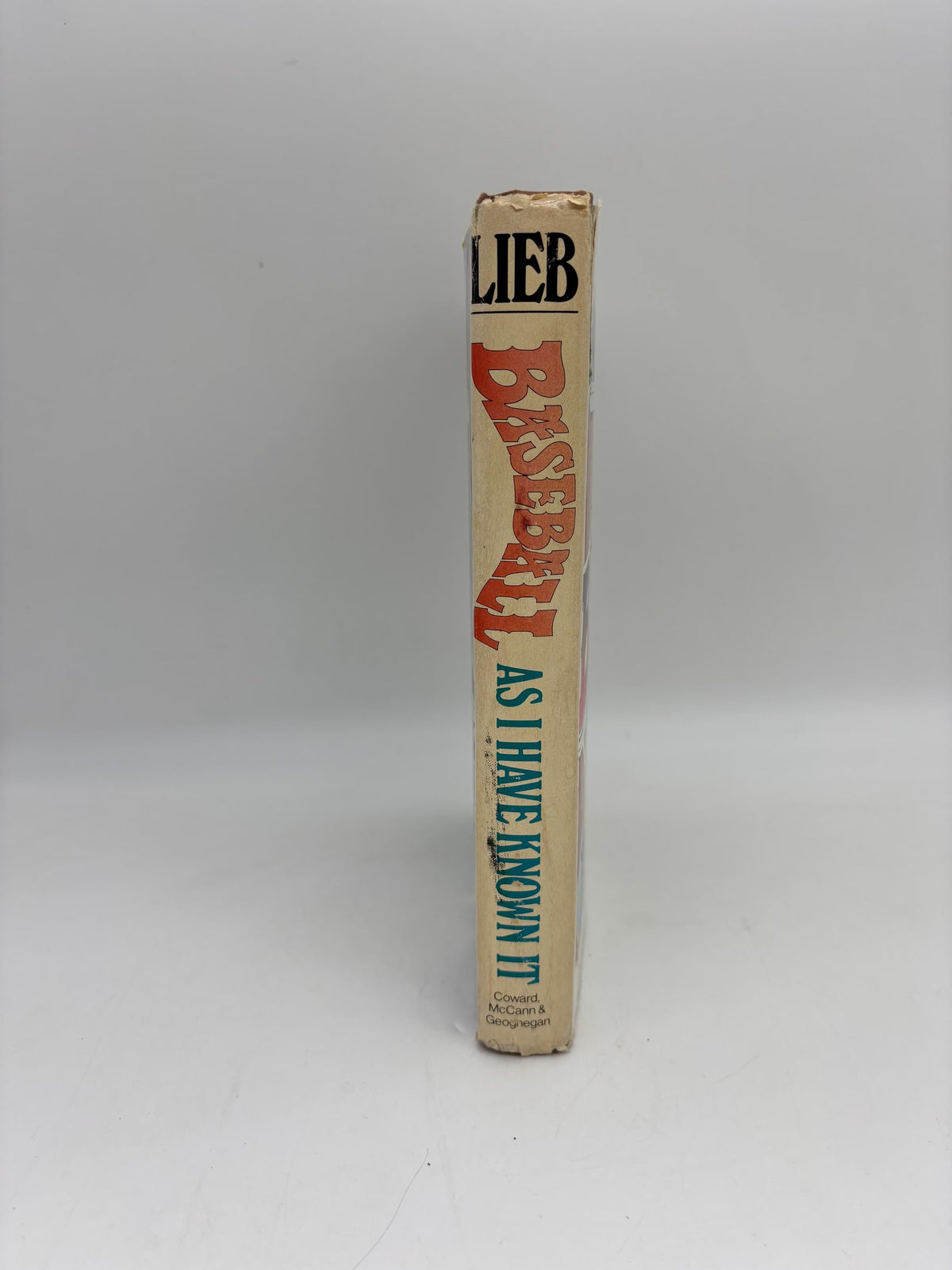 Vintage Fred Lieb Baseball as I Have Known It, 1977 Baseball As I Have Known It by Fred Lieb with Review of Book request inside Front Cover