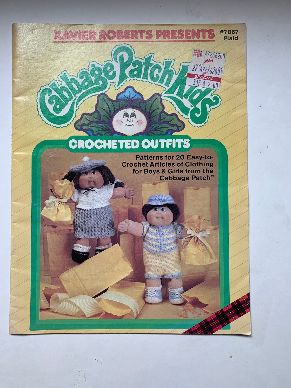 Vintage Cabbage Patch Kids Crochet Outfit Patterns, Xavier Roberts, Patterns for 20 Cabbage Patch Kids, Easy to Crochet for Cabbage Patch