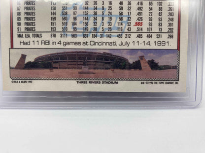 1992 Topps Barry Bonds Baseball Card, Barry Bonds Pittsburgh Pirates 1992 TOPPS 380 Baseball Card, Vintage 1992 Barry Bonds Baseball Card