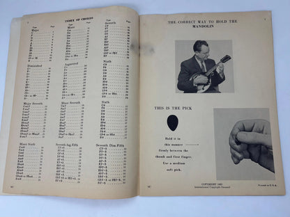 Mandolin Chords in Photo Diagram Form By Mel Bay, 1963 Mel Bay Mandolin Chords In Photo Diagram Form, How to Play the Mandolin by Mel Bay