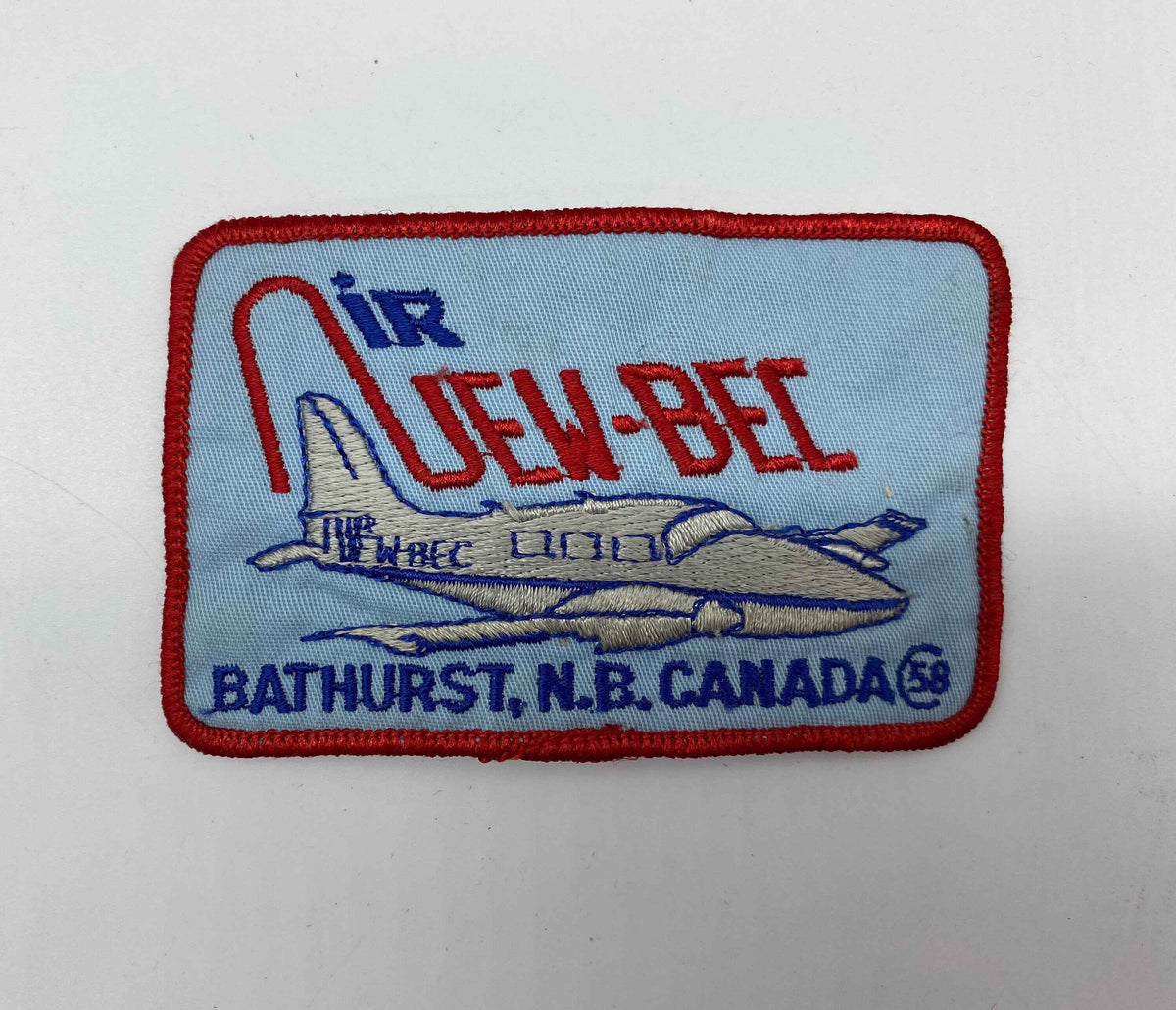 Air NEW BEC Bathurst NB Canada set 0f 3 Patches, Defunct Air New-Bec Bathurst Patch, Airline Patch, Vintage Air New-Bec Patch, Bathurst NB