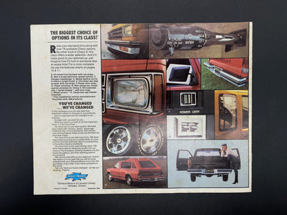 1983 Chevy S-10 Pickups Dealership Brochure, 1983 Chevy S-10 Pickups Sales Brochure, 1983 Chevy Truck 4x4 Extended Cab Brochure, Chevy Truck