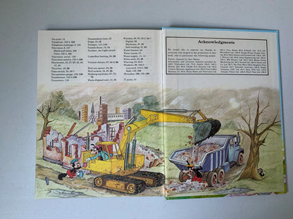 Vintage Walt Disneys How It Works in the Home, 1982 Walt Disney Productions Book, Vintage Disney Character How It Works Book, Disney Book