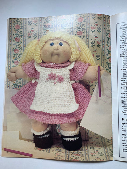 Vintage Cabbage Patch Kids Crochet Outfit Patterns, Xavier Roberts, Patterns for 20 Cabbage Patch Kids, Easy to Crochet for Cabbage Patch