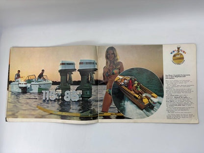 Vintage Johnson 73 Outboards Brochure, Johnson 73 Brochure, Johnson Sea-Horse 135, 115, 85, 65, 50, 40, 25, 20 73 Johnson Outboard Motor Brochure
