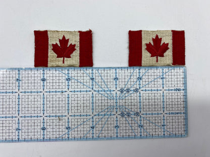 Vintage Canada Flag Patches, Canada Flag Travel Patch, Canada Flag Backpack Patch, Vintage Canada Flag Travellers Patch, 2 Canada Flag Patch