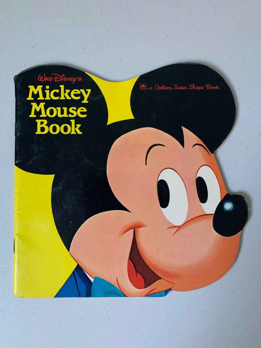 Vintage Walt Disneys Mickey Mouse Book, a Golden Super Shape Book, 1965 The Walt Disney Company, Mickey Mouse Book, Disney Book, kids book