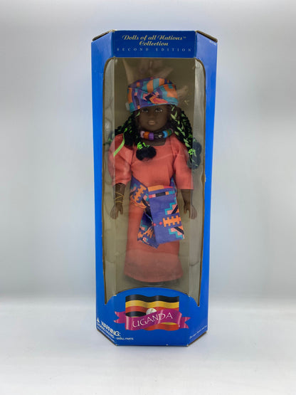 Vintage Dolls of All Nations Uganda, 1996 Dolls of All Nations Second Edition Uganda Doll New Old Stock, Target Dolls of All Nations Uganda