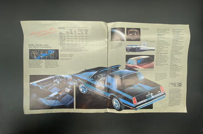 1984 Chevrolet Monte Carlo Brochure, 1984 Monte Carlo Chevrolet Dealer Brochure, Monte Carlo SS Sport Coupe 1984 Brochure, Monte Carlo 1984