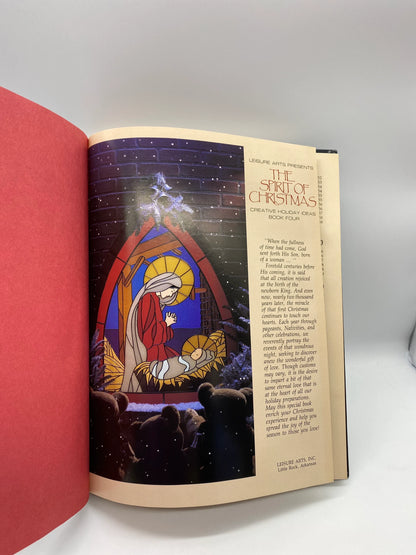 Leisure Arts Presents The Spirt Of Christmas Creative Holiday Ideas Book 4, 1990 The Spirit of Christmas Book 4, Vintage Christmas Crafts