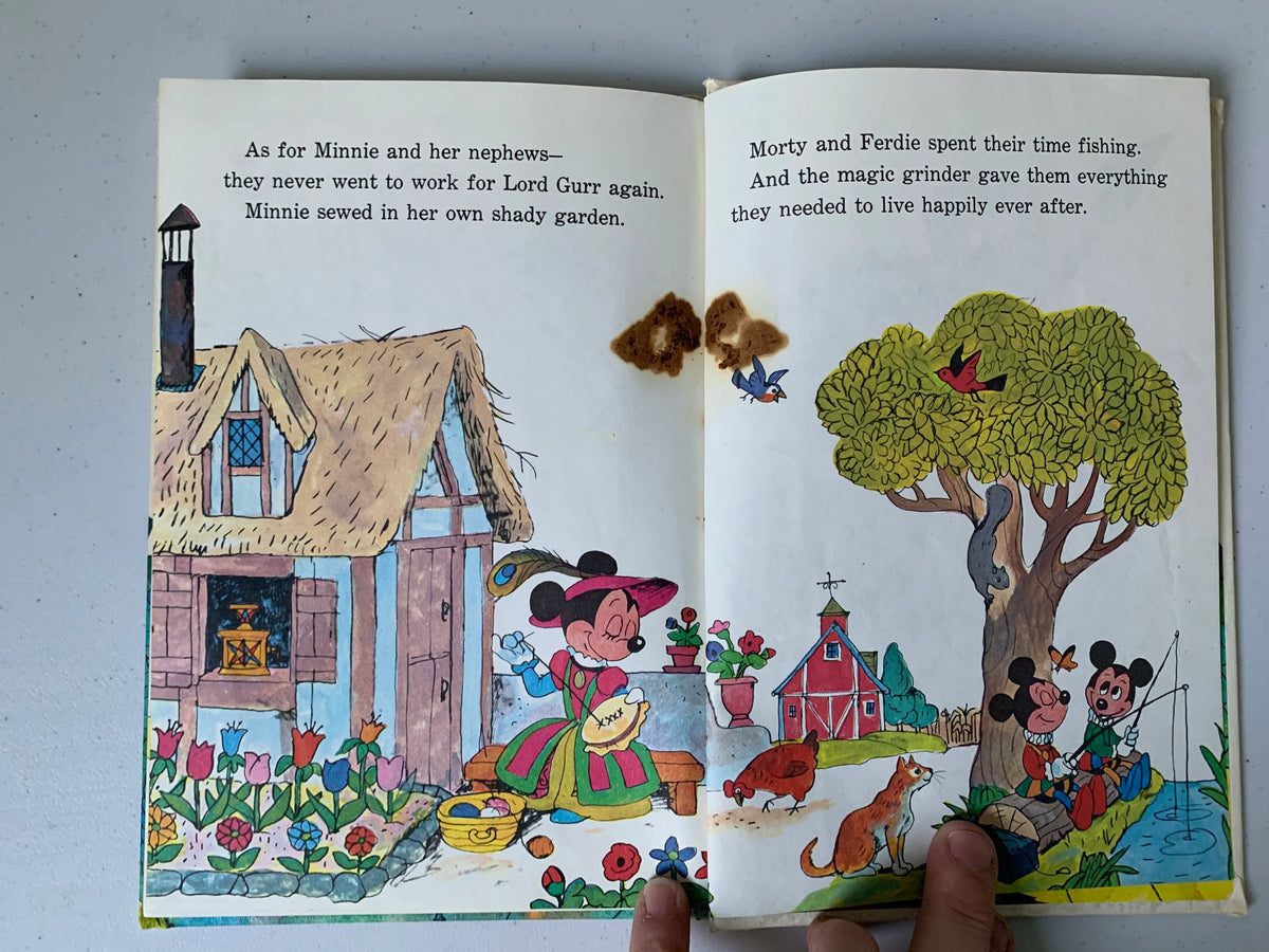 The Magic Grinder Walt Disney Productions, 1975 The Magic Grinder Random House Book Club Edition, Wonderful World of Reading Disney Book