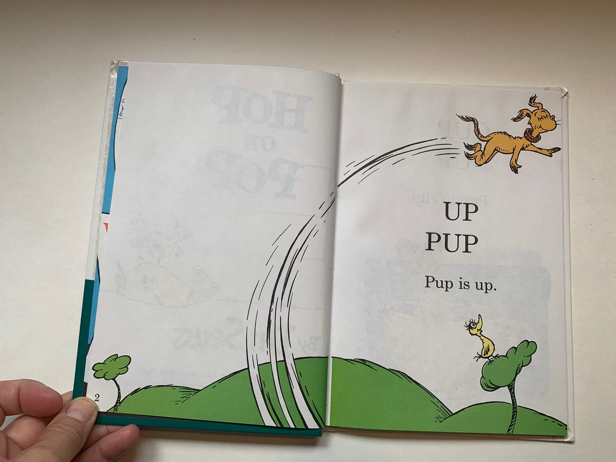 Vintage Hop on Pop by Dr Seuss, The Simplest Seuss for Youngest Use, Dr Seuss Book Club Edition, Kids Book, Dr Seuss Book, Vintage Dr Seuss
