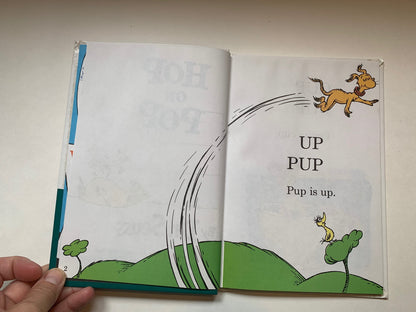 Vintage Hop on Pop by Dr Seuss, The Simplest Seuss for Youngest Use, Dr Seuss Book Club Edition, Kids Book, Dr Seuss Book, Vintage Dr Seuss