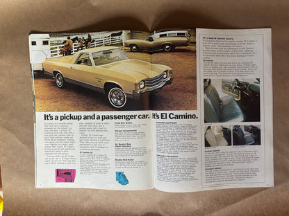 1972 Chevrolet Trucks Brochure, 1972 El Camino Brochure, Chevy Blazer Brochure, 1972 Chevrolet Suburban Brochure, 1972 Chevrolet Cheyenne