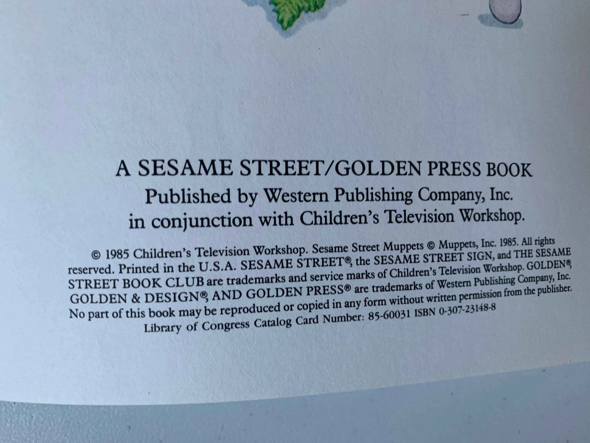 Vintage I Can Count to Ten and Back Again, Sesame Street Book Club, 1985 Sesame Street Muppets, Jim Hensons Sesame Street Muppets, Sesame St