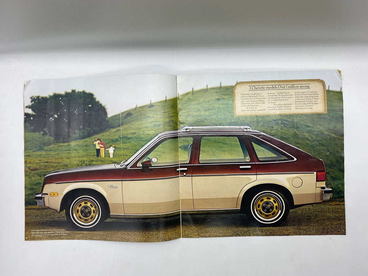 The 1981 Chevette Brochure, Vintage 1981 Chevette Dealership Brochure, Chevette Scooter Hatchback Coupe Brochure 1981, 1981 Chevy Chevette