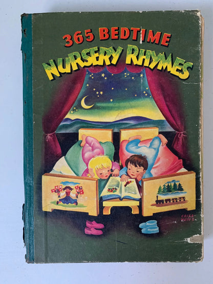 Vintage 365 Bedtime Nursery Rhymes, 1946 Whitman Publishing Company, Kids Bedtime Stories, Vintage Bedtime Stories, Vintage Nursery Rhymes