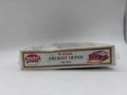Model Power N Scale Freight Depot No 1519, Train Set Freight Depot, N-Scale Freight Depot Model Power Sealed, New Old Stock Freight Depot