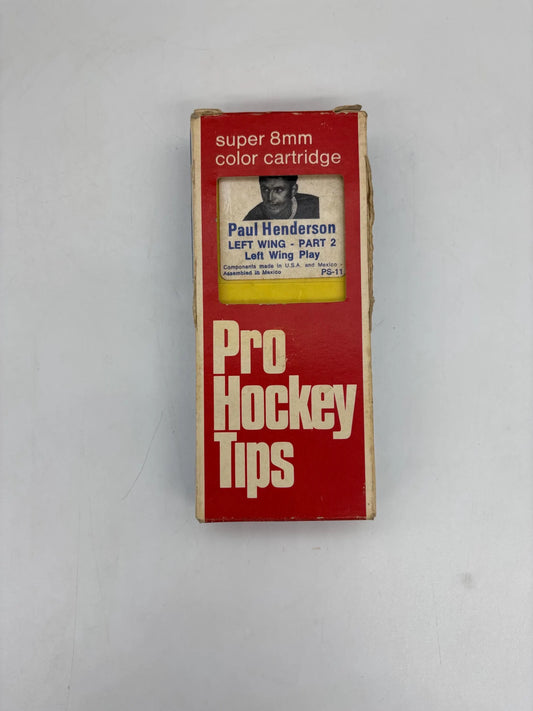 Vintage Super 8mm Color Cartridge Pro Hockey Tips Paul Henderson Part 2, Paul Henderson Left Wing Pro Hockey Tips Super 8mm Color Cartridge