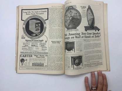 Vintage Radio News for December 1926 Vol.8 No.6, Christmas 1926 Radio News Magazine, Radio’s Greatest Magazine, Vintage 1926 Radio Magazine