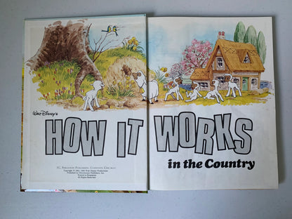 Vintage Walt Disneys How It Works in the Country, 1982 Walt Disney Productions Book, Vintage Disney How it Works Book, Vintage Disney Book