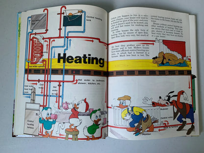 Vintage Walt Disneys How It Works in the Home, 1982 Walt Disney Productions Book, Vintage Disney Character How It Works Book, Disney Book