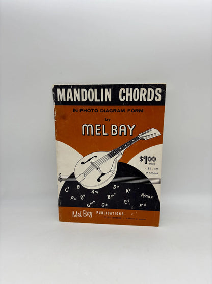 Mandolin Chords in Photo Diagram Form By Mel Bay, 1963 Mel Bay Mandolin Chords In Photo Diagram Form, How to Play the Mandolin by Mel Bay