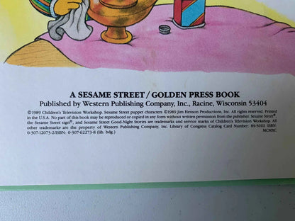 Vintage Bert and the Magic Lamp and Other Good Night Stories, Sesame Street Good Night Stories, A Golden Book, 1989 CTW, Ernie and Bert Book