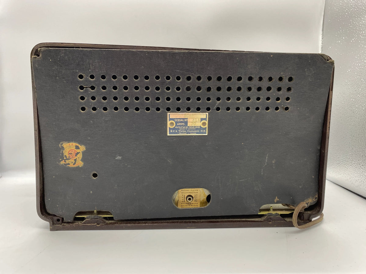 RCA Victor 531F Bakelite Short Wave Radio, Rare 1949 RCA Victor Tube Radio, Tabletop Rca Victor Short wave Radio, His Masters Voice Emblem