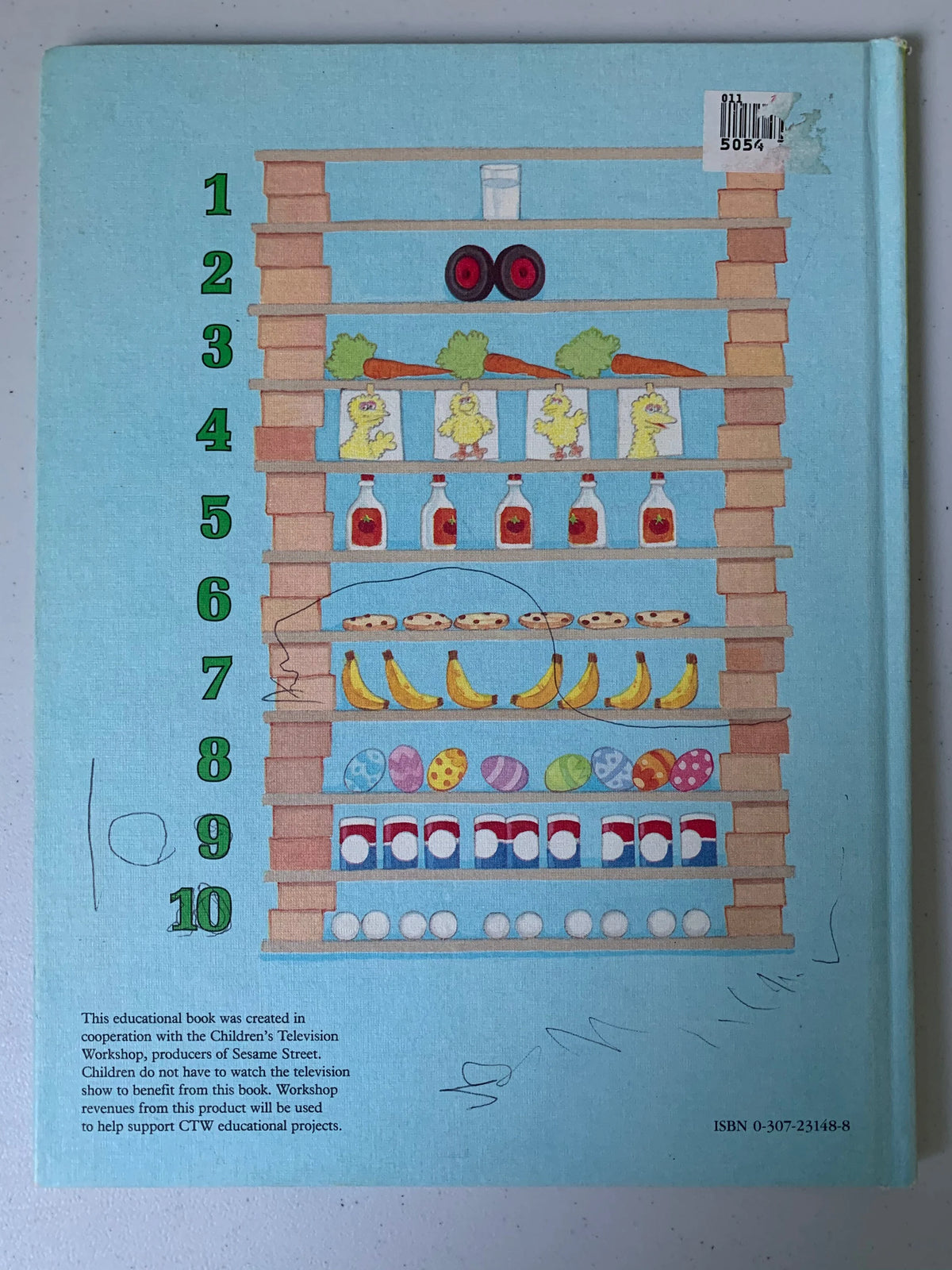 Vintage I Can Count to Ten and Back Again, Sesame Street Book Club, 1985 Sesame Street Muppets, Jim Hensons Sesame Street Muppets, Sesame St