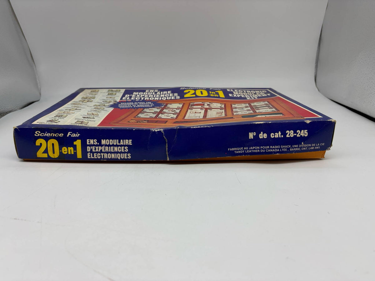 Science Fair 20 in 1 Electronic Modular Experiment Kit, 1971 Science Fair 20-in-1 Electronic Projects Kit No 28-245, Experimental Circuitry