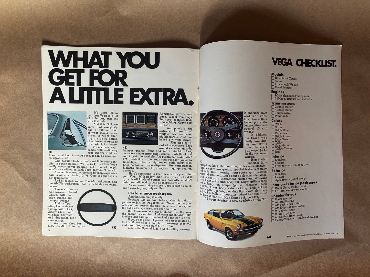 Chevy’s New Little Car is Open For Business 1971 Vega Brochure,General Motors Dealership Brochure, 1971 Chevy Vega Dealership Sales Brochure